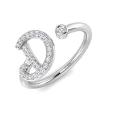 Diamond D Initial Ring 0.15ct | Luxury Hallmarked Gold Jewellery