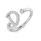 Diamond burham Initials Ring | 0.15ct | Hallmarked Gold & Platinum