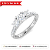 Lab grown diamond earring