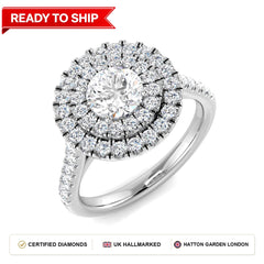 Lab grown diamond earring