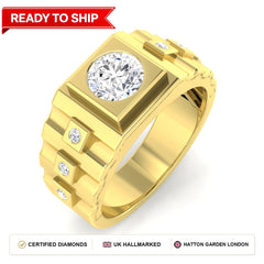 Lab grown diamond earring