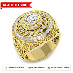Lab grown diamond earring