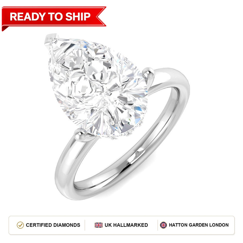 Lab grown diamond earring