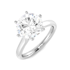 3.00 Ct D-E/VS Lab Grown Diamond Solitaire Ring 9k White Gold Ready To Ship