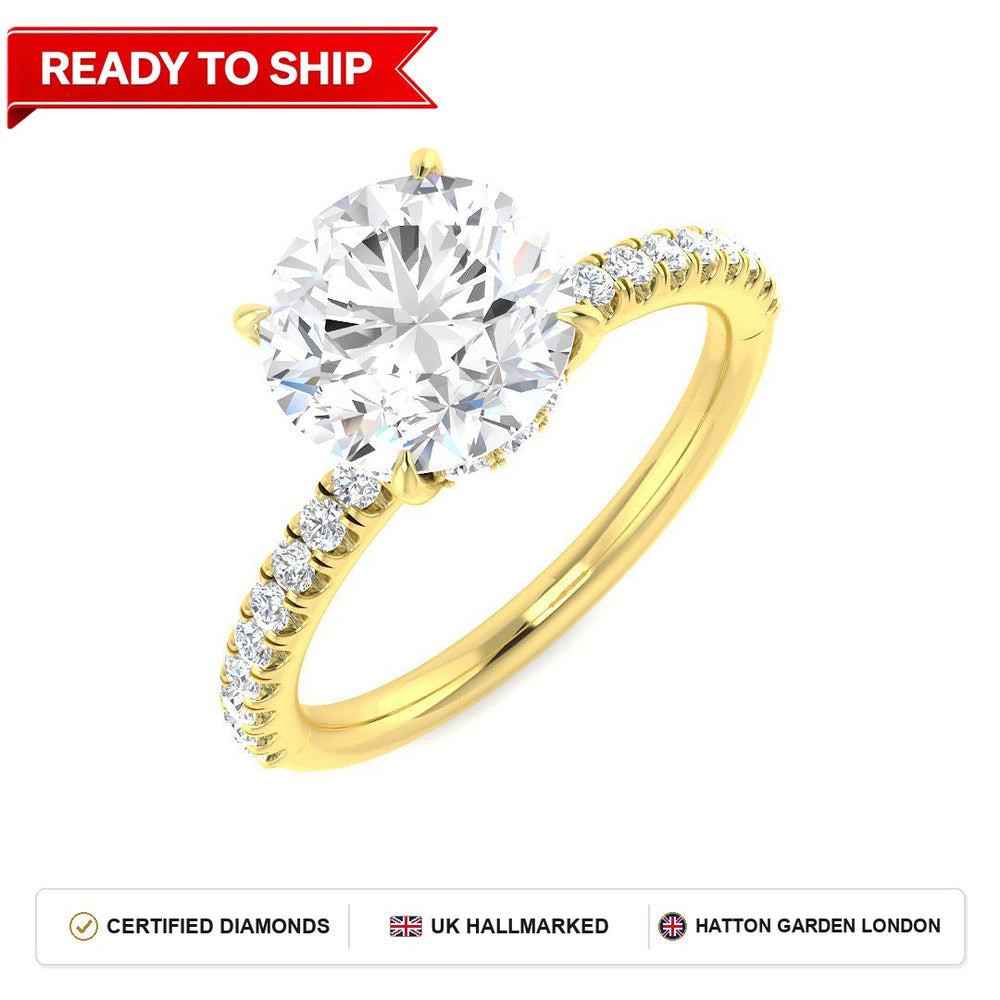 Lab grown diamond earring