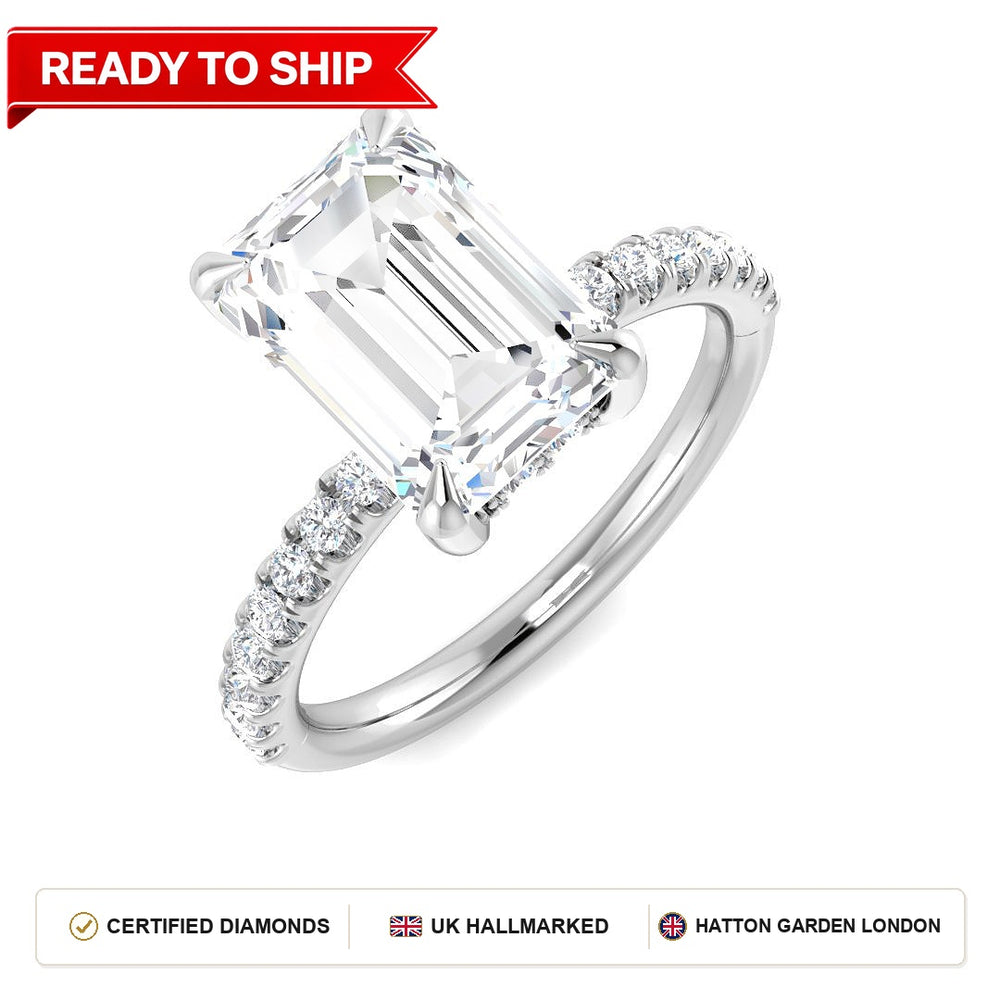 Lab grown diamond earring