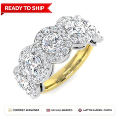 Lab grown diamond earring
