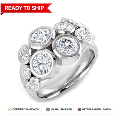 Lab grown diamond earring