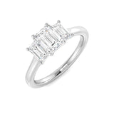 1.45 Ct Lab-Grown Diamond Ring in 9k White Gold | Ring Size M