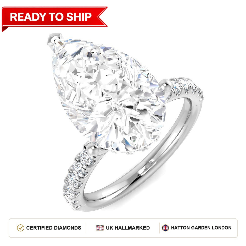 Lab grown diamond earring