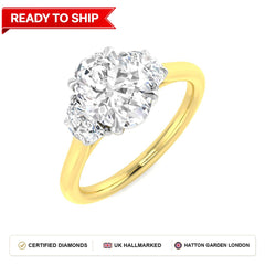 Lab grown diamond earring