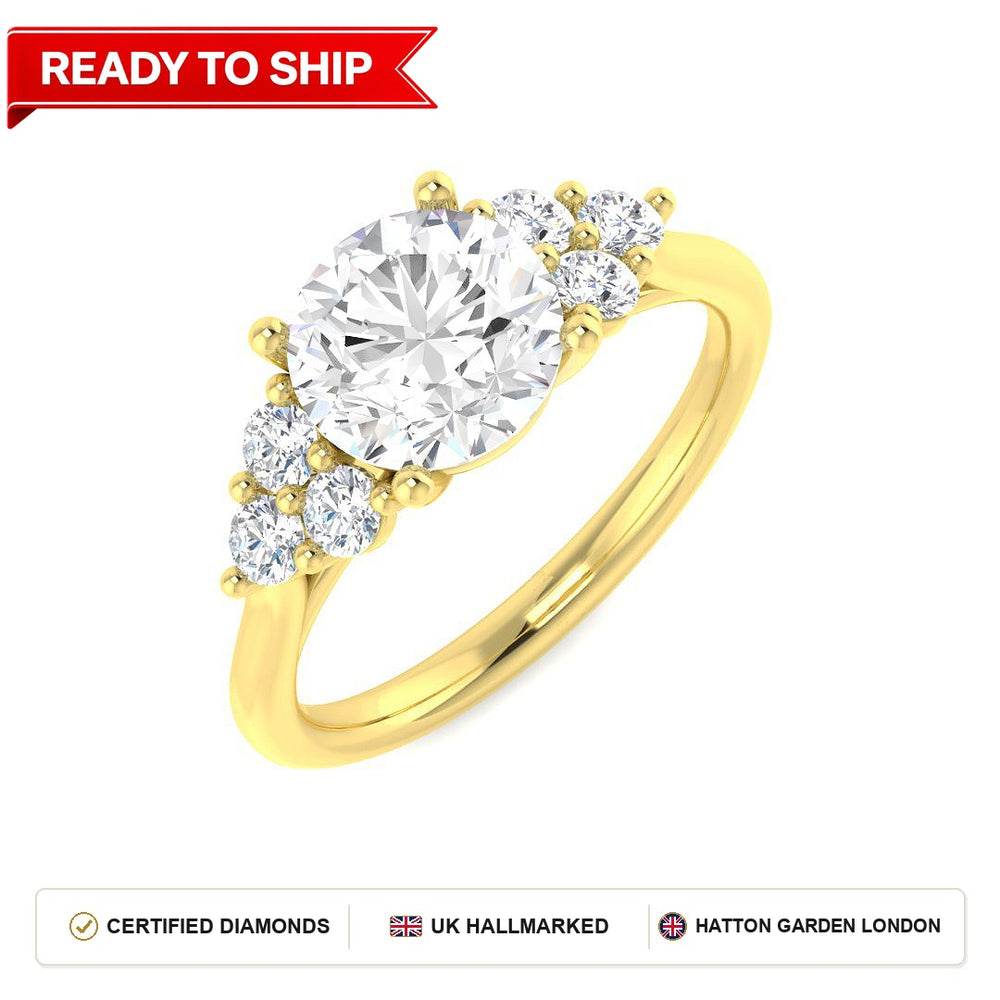 Lab grown diamond earring