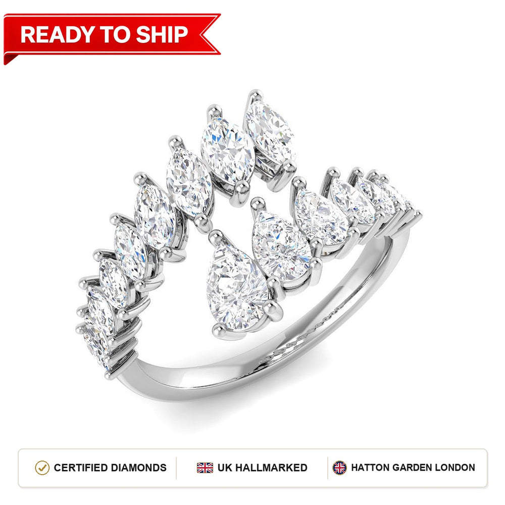 Lab grown diamond earring