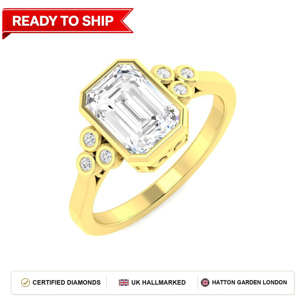 Lab grown diamond earring
