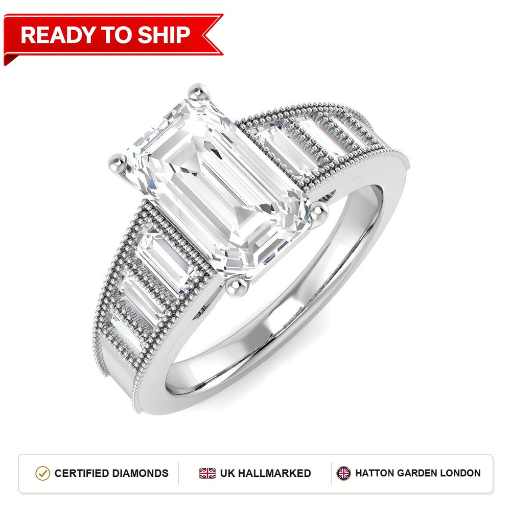 Lab grown diamond earring