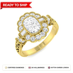 Lab grown diamond earring