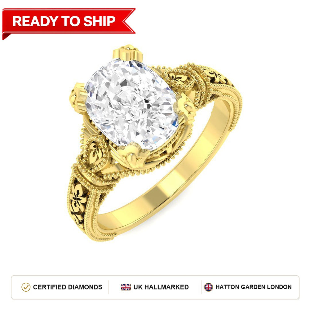 Lab grown diamond earring