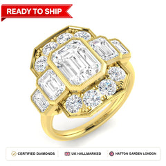 Lab grown diamond earring