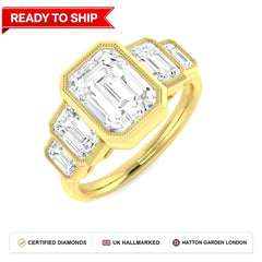 Lab grown diamond earring