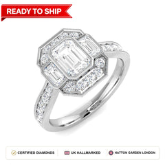 Lab grown diamond earring