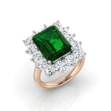 Diamond Exquikite Emerald Ring | 5.5ct - 8ct