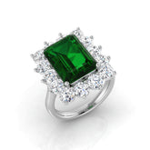 Diamond Exquikite Emerald Ring | 5.5ct - 8ct