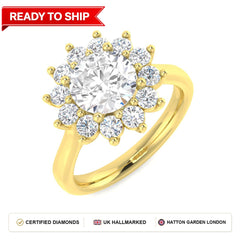Lab grown diamond earring