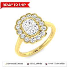Lab grown diamond earring