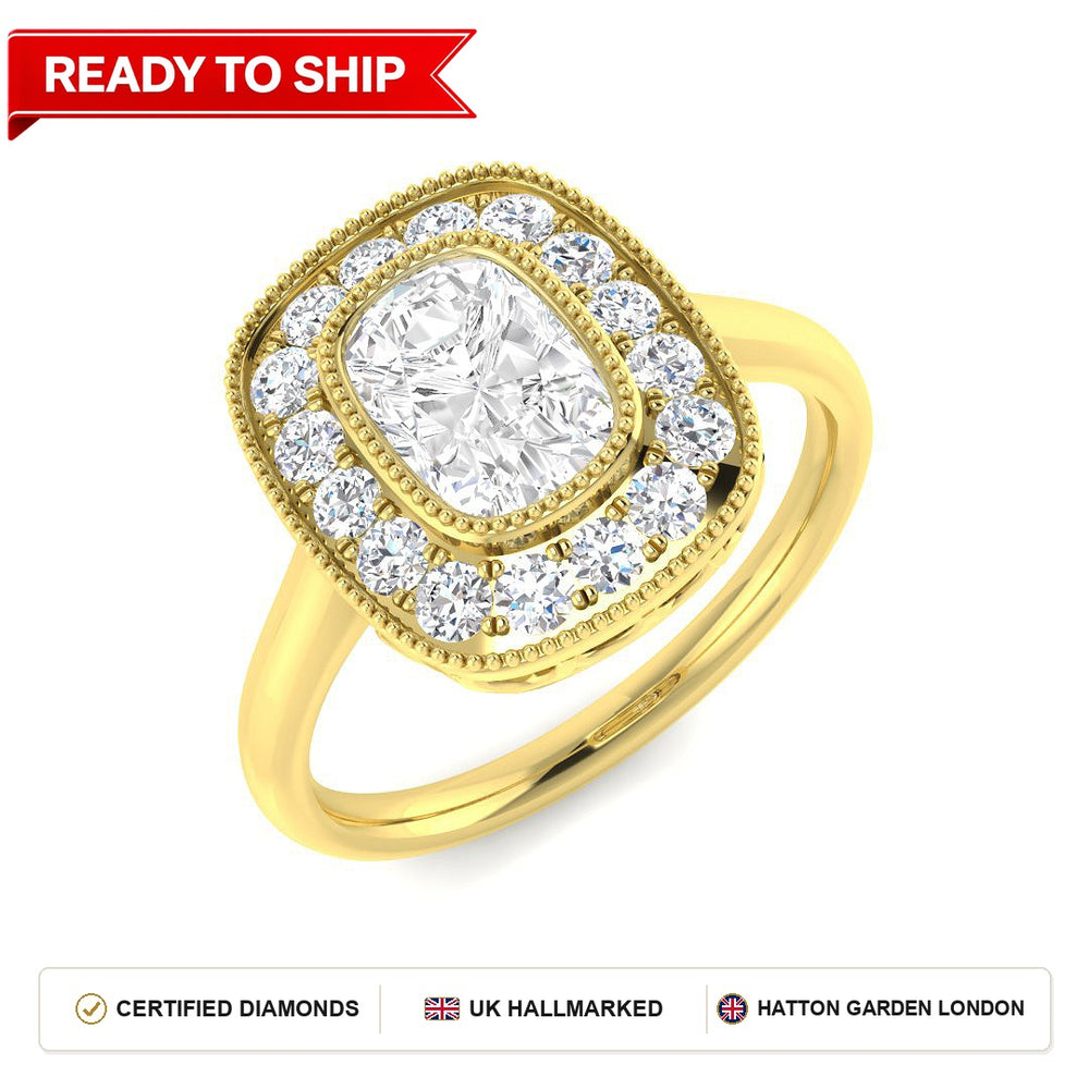 Lab grown diamond earring