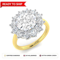 Lab grown diamond earring