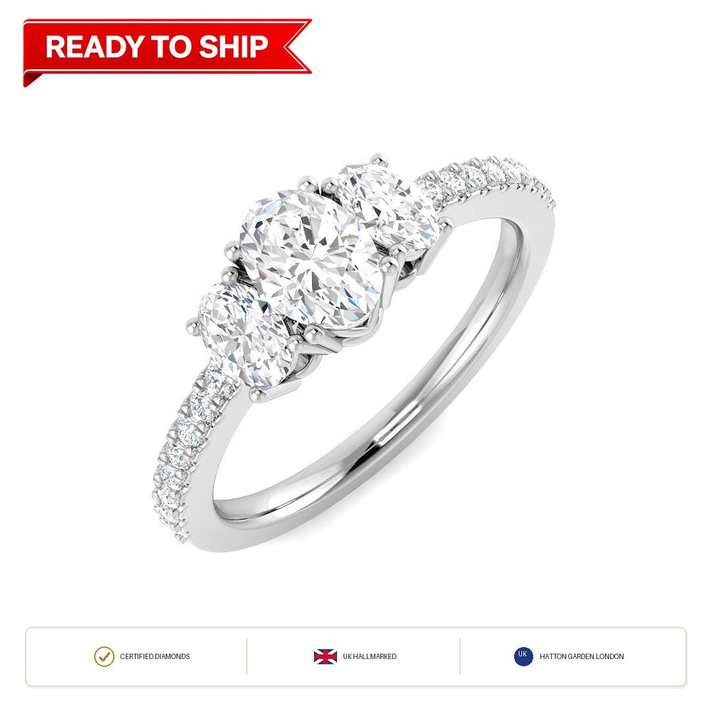 Lab grown diamond earring