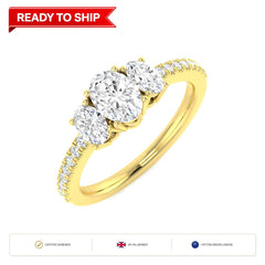 Lab grown diamond earring