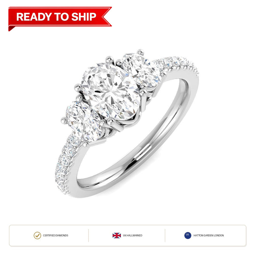 Lab grown diamond earring