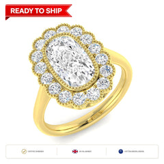 Lab grown diamond earring