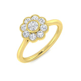 0.45Ct Lab Grown Diamond Ring in 9k Two Tone