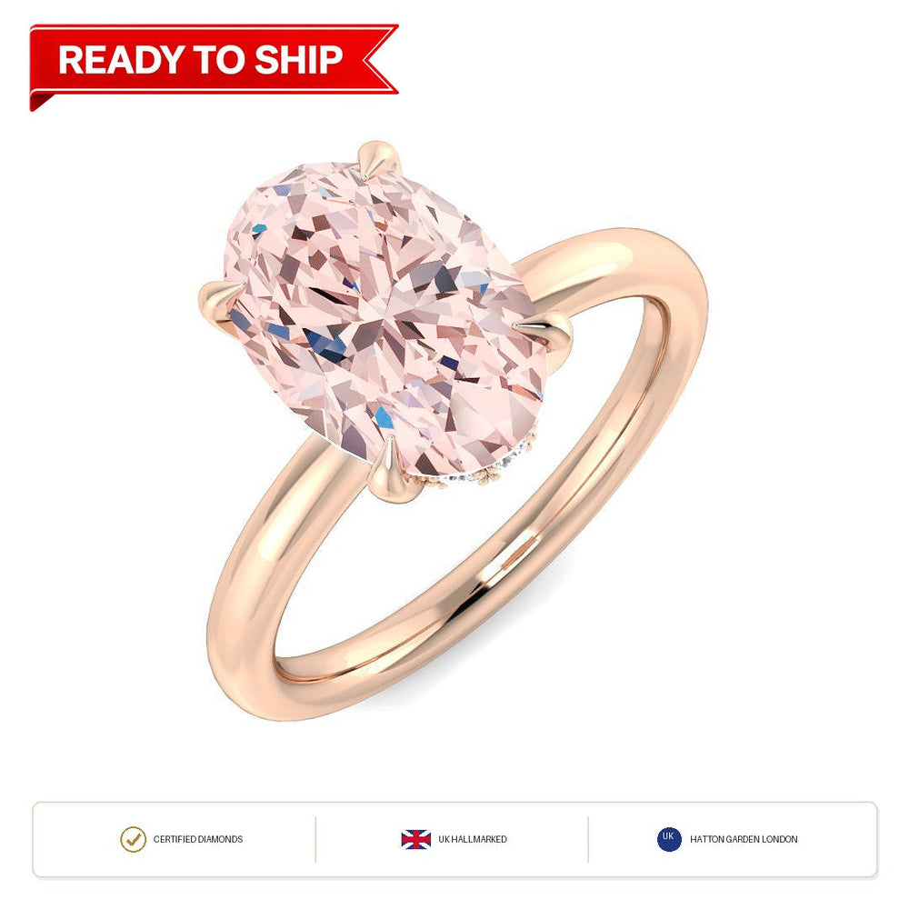 Lab grown diamond earring