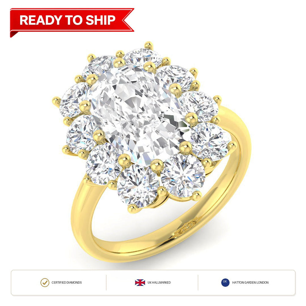 Lab grown diamond earring