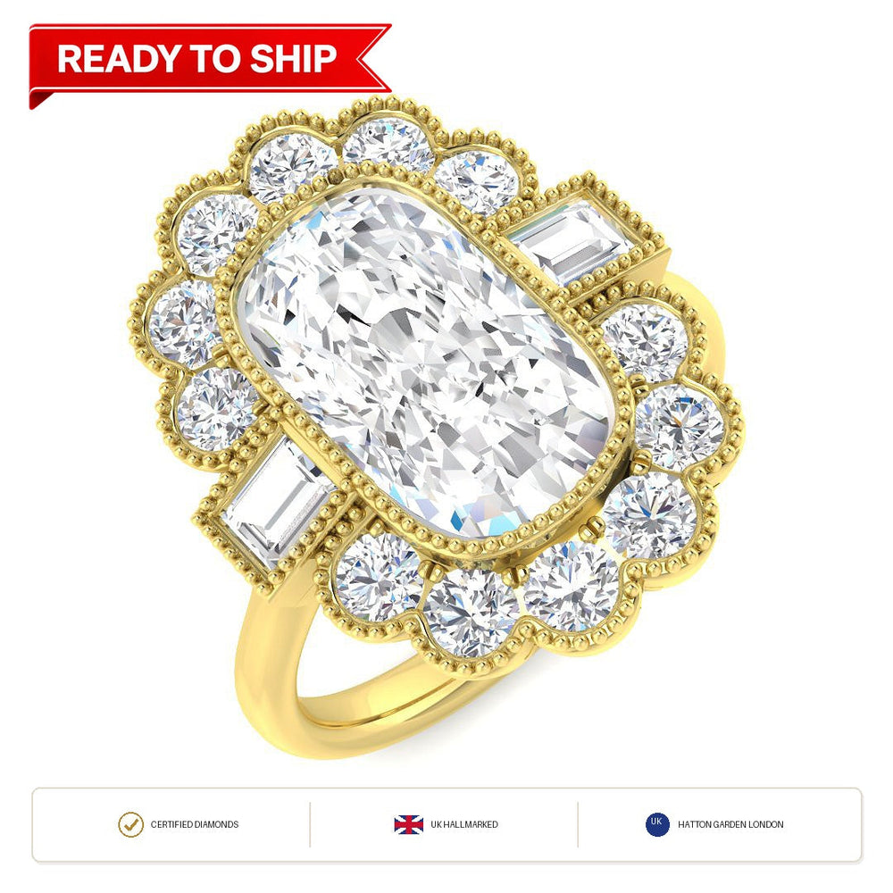Lab grown diamond earring