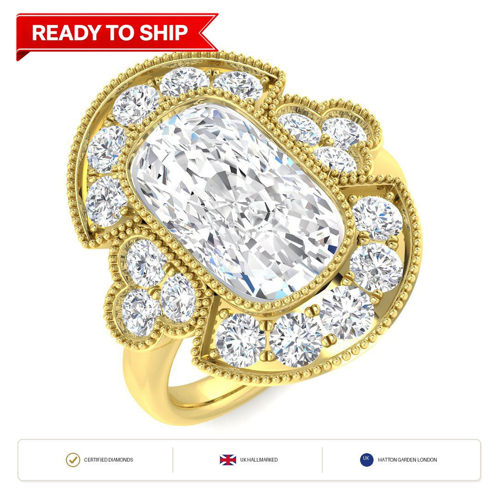 Lab grown diamond earring