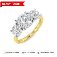 Lab grown diamond earring