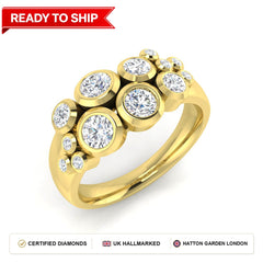 Lab grown diamond earring