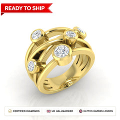 Lab grown diamond earring