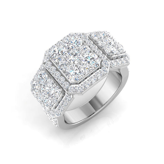 Pave Engagement Ring | 2ct to 2.75ct | Natural & Lab Diamond