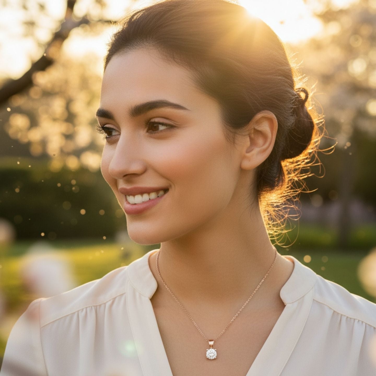 Lab Grown Diamond Solitaire Pendant | Claw Set | UK Hallmarked Gold & Platinum