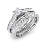 Split Band Diamond Bridal Ring Set