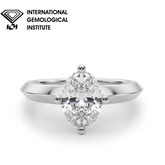 IGI Lab-Grown Oval Diamond Solitaire Engagement Ring 0.20-2.0 Carat |Fast Shipping