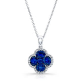 0.15ct Diamond Blue Sapphire 18K Gold
