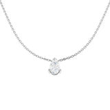 Lab Grown Pear Diamond Necklace | Solitaire Pendant | UK Hallmarked Gold