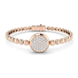 Yellow Gold Diamond Jewelry, Women Gold Diamond Bracelet