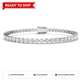 Lab grown diamond tennis bracelet